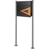 ML-Design Brievenbus Willy | staal zwart 55x120x11 cm brievenbussen | NADUVI