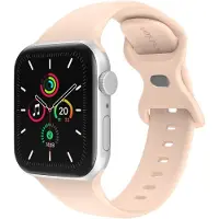 IMoshion Siliconen⁺ bandje voor de Apple Watch | 44/45/46/49 mm - Maat M/L - Sand Pink