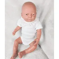 Babidu Romper Ronde Roezel Kraag | 1118 | Wit | Korte Mouw | 1 maand | maat 56