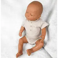 Babidu Romper Houten Knoopjes | 1111 | Beige/Zandkleur | Korte Mouw | 9 maand | maat 74