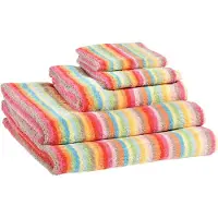 Cawö Gezichtsdoekje Cawö Stripes Stripes Multi (set van 6)