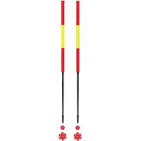 Les batons d'Alain - Skistokken - Espagne voor Unisex van Wol - Maat 135 cm - Rood