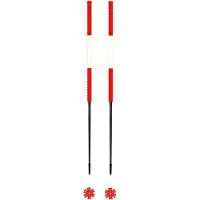Les batons d'Alain - Skistokken - Savoie voor Unisex van Wol - Maat 135 cm - Rood