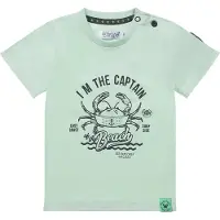 Dirkje T-shirt T-shirt ss met printopdruk mintgroen Jongens Katoen Ronde hals - 104