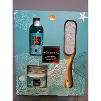 Accentra geschenk set ocean spa fresh breeze bath gift set - douche gel - zee zout zcrub - puimsteen -