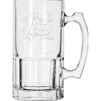 Libbey Gegraveerde Bierpul 1ltr Be my valentine - valentijnsdag - valentijn