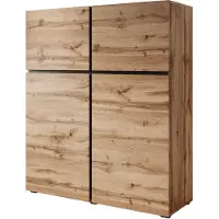 Meubella Dressoir Cainan eiken zwart 119cm