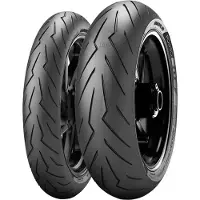 Pirelli motorband, type Diablo Rosso III (100/80 R17 TL 52H M/C, voorband)