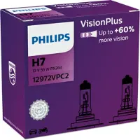Philips Lamp Halogeen H7 VisionPlus Plus 60% 12V/55W, 2 Stuk