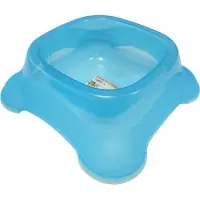 Nobleza Voerbak hond - Maat M - Inhoud 500 ml - Kunststof - Anti slip - Blauw