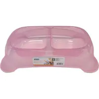 Nobleza Honden voer- en waterbak - Inhoud 2x 800 ml - Voerbak hond - Drinkbak hond - Kunststof - Roze