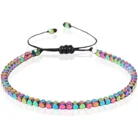 LGT JWLS Dames Armband - 4mm Cube Multi