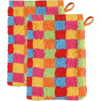 Cawö Washandje Lifestyle Cube Karo Multi (Set van 6)