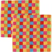 Cawö Gezichtsdoekje Cawö Cube Karo Multi (set van 6)