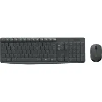 Logitech 920-007905 toetsenbord Inclusief muis Thuis RF Draadloos QWERTZ Duits Grijs