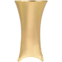 vidaXL 2 st Tafelhoezen stretch 60 cm goud