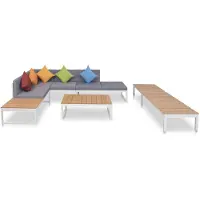 vidaXL Loungeset aluminium HKC 20-delig online kopen