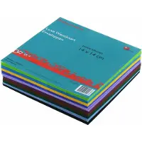 Benza Wenskaart enveloppen assortiment Intense kleuren - 14 x 14 cm Vierkant - 100 stuks