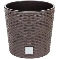 Prosperplast Round Flowerpot 4.7l Rato 20x20x19 Cm Bruin