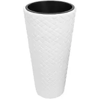 Prosperplast Bloempot Buiten Hoog Rond Matuba Slim 30cm WIT