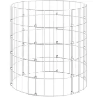 vidaXL Compostbak ø50x50 cm gegalvaniseerd staal