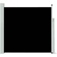 The Living Store De Living Store uitschuifbare zonnescherm, 170x300 cm, zwart