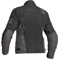 Lindstrands Liden, waterdichte damesmotorfietsjas, zwart/grijs, maat 44