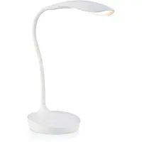 Markslöjd Tafellampe , Swan, dimbare, Wit, Werkkamer / Kantoor, Kunststof, Scandinavisch