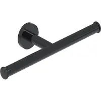 Ivy Aia Toiletrolhouder Dubbel Zwart Chroom PVD