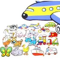 Simply For Kids Houten Magnetische Figuren 20Stuks