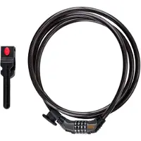 Black & Decker Cijferslot BXCHBL7008 - Fietsslot - Geschikt voor Fiets, Motor en Scooter - Cijferslot met 4 Cijfers - Zwart