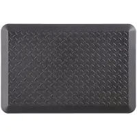 UNICOMFORT Antivermoeidheidsmat - Werkplaatsmat - 90 x 60 x 1,5 CM - Diamanten Profiel - Rubber