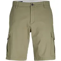 Jack & jones JUNIOR cargo short JPSTJOE JJCARGO oliegroen Korte broek Jongens Stretchkatoen - 176