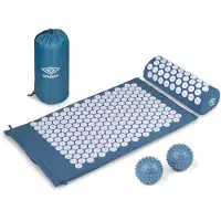 Umbro Spijkermat - Acupressuur Mat - Shakti Mat - Massage Mat - 42x71cm - Blauw