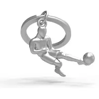 Metalmorphose sleutelhanger voetbal