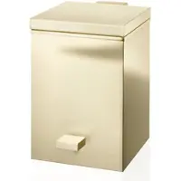 DECOR WALTHER Prullenbak Cube TE 75 Softclose Pedal Bin Gold Matt