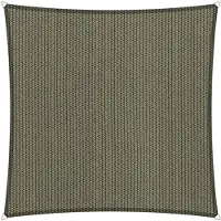 Shadow Comfort vierkant 3,6x3,6 Desert Storm met Bevestigingsset