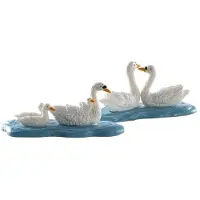 Lemax Kerstdorpminiatuur Swans (zwanen) 3,1 X 14,3 X 2,9 Cm 2-delig