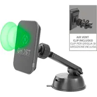 Celly GHOSTCHARGEBK smartphone-autohouder - draadloze lader 5W