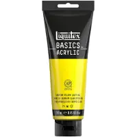 LIQUITEX 88700218 Basics Acrylverf Cadmium Yellow Light Hue – 250 ml | Kunstenaars Acrylverf | Middelmatige Viscositeit | Lichtechte Kleur voor Schilderen & Canvas