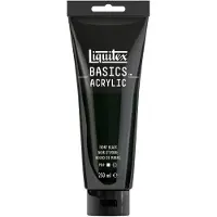 LIQUITEX 88700221 Basics Acrylverf Ivory Black – 250 ml | Kunstenaars Acrylverf | Middelmatige Viscositeit | Lichtechte Kleur voor Schilderen & Canvas