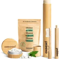 CHOOSE! Travel Kit van CHOOSE - Duurzaam Tandenpoetsen voor Onderweg - Travel Gift Box