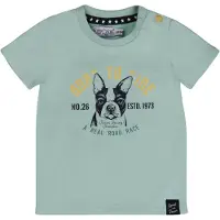 Dirkje T-shirt T-shirt ss met printopdruk lichtblauw Jongens Katoen Ronde hals - 56