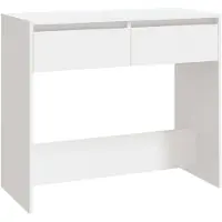 vidaXL Wandtafel 89x41x76,5 cm bewerkt hout wit