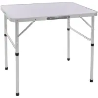ECD-Germany Campingtafel Brian | aluminium wit 55x75x68 cm tuintafels | NADUVI