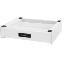 ML-Design Wasmachineonderstel Cate met lade | staal wit 60.5x54x15 cm badkamermeubels | NADUVI