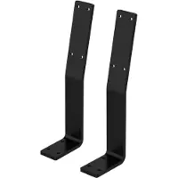 ML-Design Set van 2 rugleuningbeugels Alex | staal zwart 10x5x34 cm bankjes | NADUVI