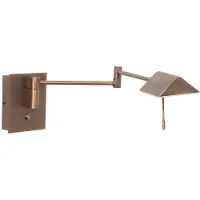 Steinhauer Wandlamp Retina 3402BR – Bronzen LED leeslamp met USB-A en USB-C