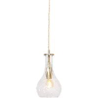 Mexlite Hanglamp Grazio glass Ø 14 cm mat goud