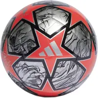 Adidas Champions League Club Voetbal Maat 5 Zilver Rood Zwart